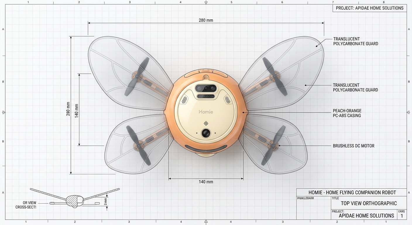 Homie top view schematic